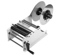 Etichettatrice per bottiglie rotonde, applicatore manuale regolabile per etichette per catering alimentare quotidiano, 20-40 volte/minuto, larghezza 10-150 mm lunghezza etichetta 10-300 mm