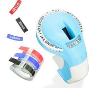 Etichettatrice per goffratura con 3 nastri 9 mm Manuale portatile Scrittore di etichette vintage Stampante per etichette in rilievo portatile per ufficio Home Organizzazione fai da te Decorazione per