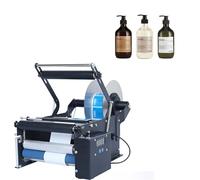 Etichettatrice semiautomatica per bottiglie con sensore intelligente per un posizionamento preciso su bottiglie di vino, salsa e fai da te