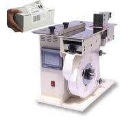 Etichettatrice semiautomatica per etichette trasparenti, ad alta velocità 0-200mm/min e lunghezza regolabile 0-100mm, ideale per applicazioni di etichettatura quadrata e rotonda
