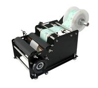 Etichettatrice semiautomatica regolabile per bottiglie rotonde, applicazione efficiente di etichette, ideale per linee di produzione di piccole e medie