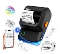 Etichettatrice, stampante termica Bluetooth per etichette, macchina per etichette da 2 pollici con nastro, app versatile con 50 caratteri e oltre 500 icone, stampante senza inchiostro per