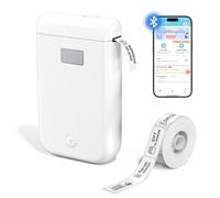 Etichettatrici, Etichettatrice con nastro, Stampante per etichette Bluetooth portatile con poco spazio, Etichettatrice termica senza inchiostro per la scuola familiare, Mini etichettatrice con più