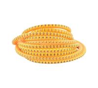 Etichettatura cavi, EC-2 EC-3 100 pezzi Marcatori for cavi gialli Lettere singole dalla A alla Z for diametro filo EC-0 EC-1(Ec 2(100pcs),Color S)