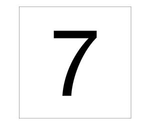 Etichettatura di lettere/numeri 100% PEAKPOWER RZB Zimmermann numero "7" nero 100mm 99222.013.7