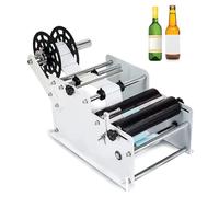 Etichettatura manuale for bottiglie rotonde con dimensioni regolabili, applicatore di etichette for bottiglie rotonde con diametro di 15-120 mm, stampante for etichette adesive, macchina imballatrice