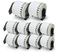 ETICHETTE A LUNGHEZZA CONTINUA 62MM X 10 ROTOLI DK 22205 COMPATIBILI BROTHER