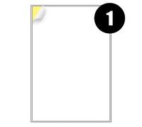 Etichette A4 1 per foglio, 20 fogli 20 etichette adesive, etichette per indirizzi, etichette per stampanti, iSOUL carta adesiva autoadesiva stampabile A4 per stampa, etichette laser adesivi [Quickdry]