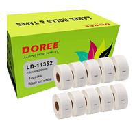 ETICHETTE ADESIVE 11352 S 25X54 MM - 10 ROTOLI DA 500 ETICHETTE CIASCUNO, ADESIV