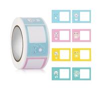Etichette adesive, 350 pezzi/rotolo adesivi con nome autoadesivi scritti a mano fai-da-te(White 7)