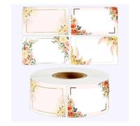 Etichette adesive, 50-250 pezzi Etichette con nomi di fiori Adesivi for data scritti a mano vuoti da cucina 3 * 5 cm(QY2085 100pcs)