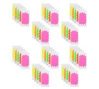 Etichette Adesive a Forma di Esplosione 50 Pezzi Fluorescenti | Carta Patinata, Colori Neon Multicolore, per Libri e Fascicoli, Pianificatori, Conservazione Lunga