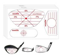 Etichette adesive a impatto per mazze da golf, 180 pezzi, per allenamento swing ferri e legni con palla di ferro da stiro, adesivi standard per legno, ausili per l'allenamento dello swing