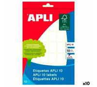 Etichette adesive Apli Bianco Carta 10 Fogli 16 x 22 mm [10 Unità]