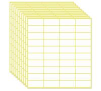 Etichette adesive bianche, 1200 pezzi, piccole etichette adesive 19 x 38 mm, etichette adesive vuote per nome, indirizzo, per barattoli, cartelline prezzi, cartelle