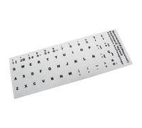 Etichette adesive bianche per convertire la tastiera in lingua spagnola