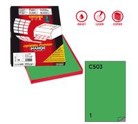 Etichette adesive C/503 - in carta - permanenti - 210 x 297 mm - 1 et/fg MARKIN