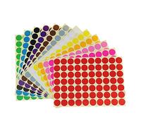 Etichette Adesive Colorate,16mm Etichette Autoadesive Rotonde 16 Colori/Fogli Autoadesive Bollini Dot 1440 Pezzi per Calendari Ufficio Manuale