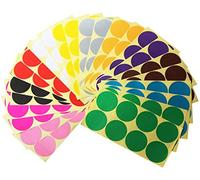 Etichette Adesive Colorate,50mm Etichette Autoadesive Rotonde 16 Colori/Fogli Autoadesive Bollini Dot 120 Pezzi per Calendari Ufficio Manuale