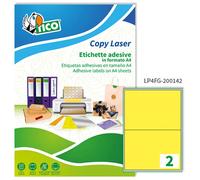 Etichette Adesive Copy Laser Premium Tico con Angoli Arrotondati - A4 - 200x142