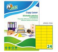 Etichette Adesive Copy Laser Premium Tico con Margini - A4 - 70x36 mm - LP4CG-70