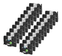 Etichette adesive da 3-20pk compatibili con TZE TZ-S211 S231 TZ-S241 TZ-S131 TAPPE S631 6mm 9mm 12mm 18mm 24mm per PT-E100 Etichetta produttore(20PK Black on White)