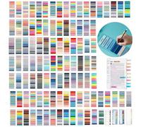 Etichette adesive da 800/1200/1600/2000/2400/3600 pezzi, segnalibri a bandierina colorati, traslucidi e scrivibili, etichette indice adesive per la scuola Tagli UnicaPET