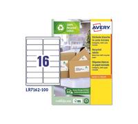 Etichette per buste e pacchi in carta riciclata - bianca - 99,1x33,9mm - 100 fogli - Avery