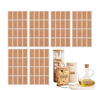 Etichette adesive in legno - Etichette in sughero ecologiche, etichette adesive rimovibili | Marcatori per contenitori versatili per organizzazione dispensa, conserve fatte in casa, consistenza di