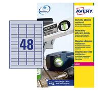Etichette Adesive in Poliestere Avery - 45,7x21,2 mm - L6009-8 (Argento Conf. 38