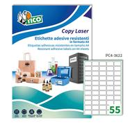 Etichette Adesive in Poliestere Avery - A4 - 36x22 mm - PC4-3622 (Trasparente Co