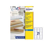 Etichette bianche Avery QuickPeel? - J8560-25 - 359307 Etichette adesive bianche 63,5 X 38,1 mm con angoli arrotondati con margini interni da 185 g/mq in confezione da 525 Pz.