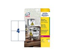 Etichette adesive L4719 - in poliestere - laser - permanenti - 105 x 148 mm - 4