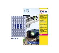 ETIC.POLIESTERE ARGENTO 24.5X10 - L6008-20