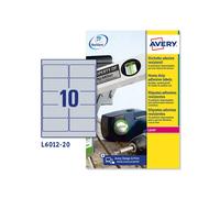 Etichette adesive L6012 - in poliestere - laser - permanenti - 96 x 50,8 mm - 10