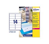 Etichette adesive L7563 - in poliestere - laser - permanenti - 99,1 x 38,1 mm -