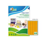 Etichette adesive LP4F - in carta - angoli arrotondati - permanenti - 47,5 x 25,