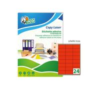 Etichette adesive LP4F - in carta - con margini - permanenti - 70 x 36 mm - 24 e