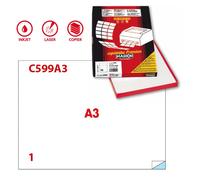Etichette Adesive Markin - A3 - 420x297 mm - 214C599A3 (Bianco Conf. 100)