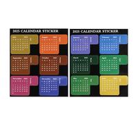 Etichette adesive mensili 2025 | Etichette divisori per programmare 12 per studenti, insegnanti, quaderni di lavoro, album di ritagli, diario scolastico