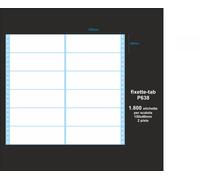 Etichette adesive modulo continuo a 2 piste 150x49mm