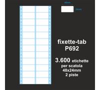 Etichette adesive modulo continuo a 2 piste 48x24mm