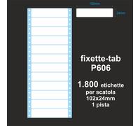 Etichette adesive modulo continuo ad 1 pista 102x24mm