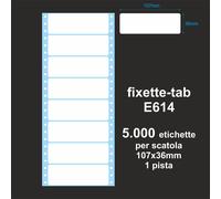 Etichette adesive modulo continuo ad 1 pista 107x36mm