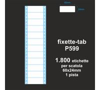 Etichette adesive modulo continuo ad 1 pista 60x24mm