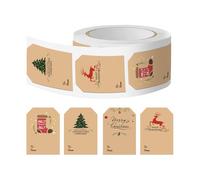 Etichette adesive natalizie - 300 pezzi di etichette di stagionali, etichette adesive per feste, per famiglie, feste, artigianato, amatoriali adulti e casa