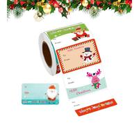 Etichette adesive natalizie - etichette con nome stagionali decorative | da e verso le festività | per amanti del fai da te, bambini, adulti, feste, aule, ufficio, casa, calza della Befana, confezioni
