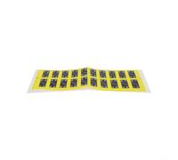 Etichette adesive per attrezzi da fitness, numeri da palestra per blocchi di peso, decalcomanie in plastica PP con segni trasparenti, resistenti al sudore e senza tracce (2,5-50 kg)