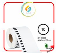 Etichette adesive per Brother DK 22205 QL500 QL500A QL550 QL560VP 10 Rotoli