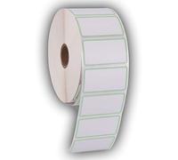 Etichette adesive per codici a barre, indirizzi, spedizioni, compatibili con Zebra, Rollo, Godex e altro ancora. 1 ROLL Bordo verde.
